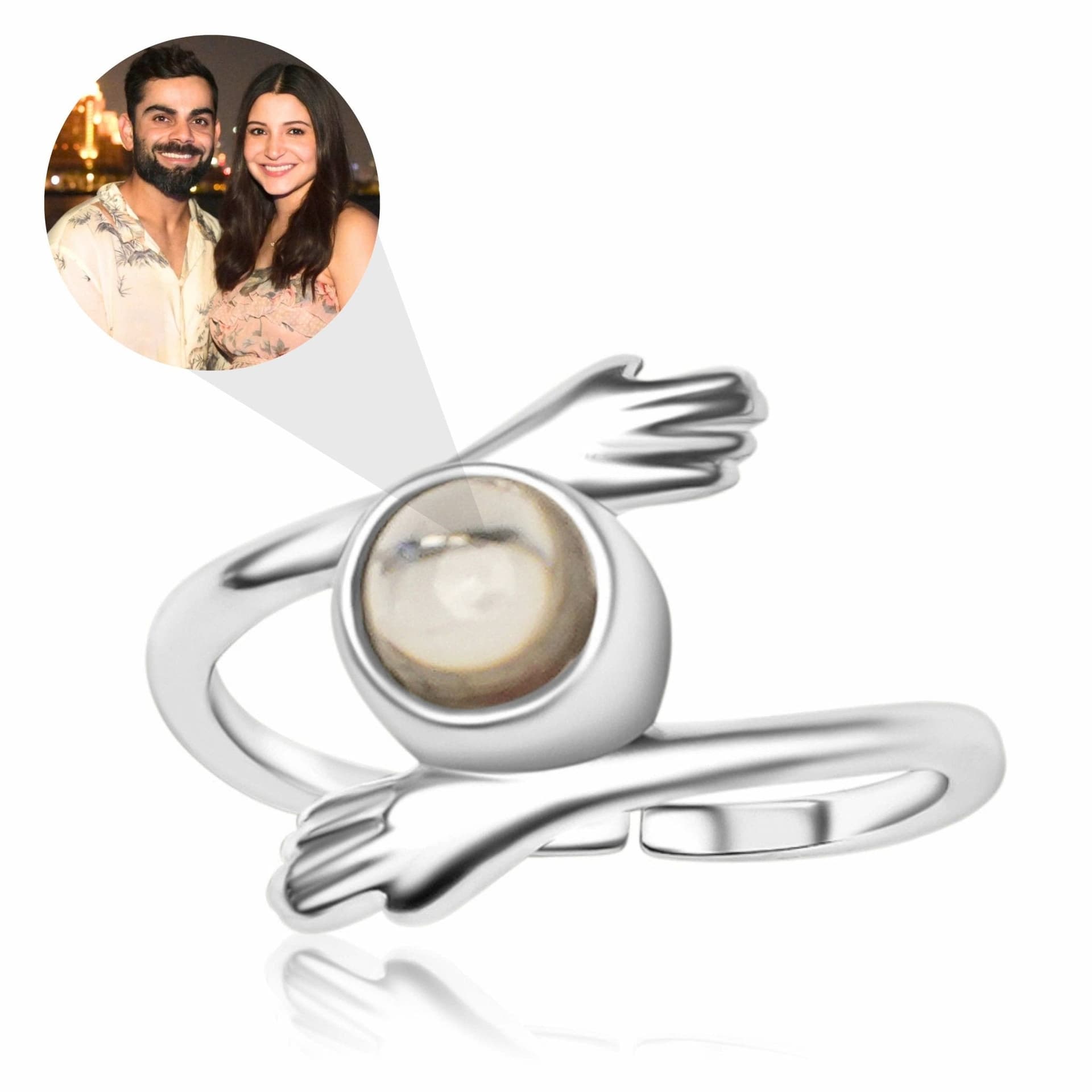 Adjustable Hug PhotoJewels Ring