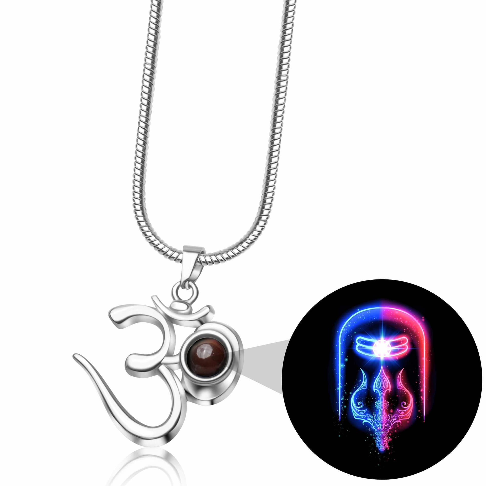 Shiva OM Pendant Glowing Shivling