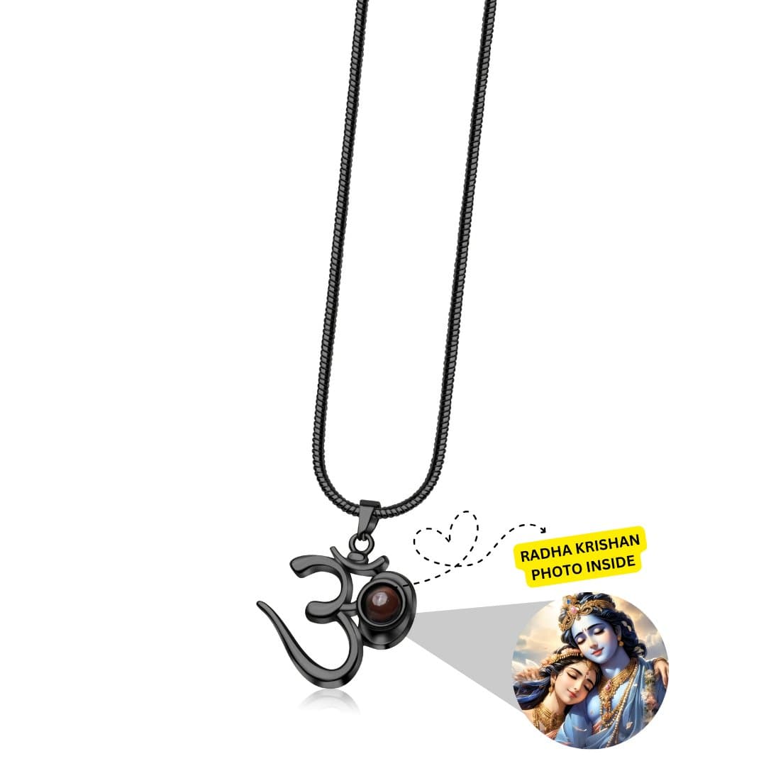 OM Pendant Radha Krishna